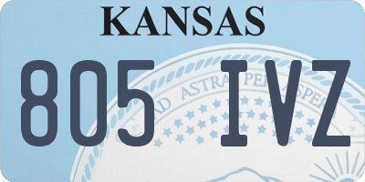 KS license plate 805IVZ