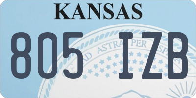 KS license plate 805IZB