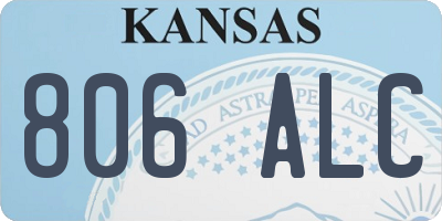 KS license plate 806ALC