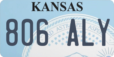 KS license plate 806ALY