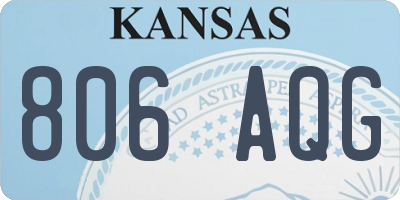 KS license plate 806AQG