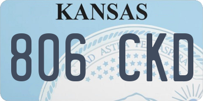 KS license plate 806CKD