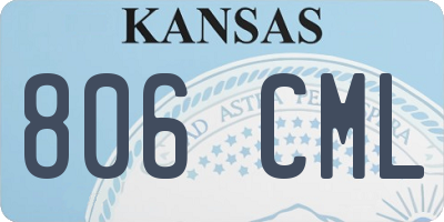 KS license plate 806CML