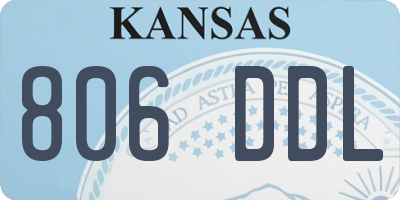 KS license plate 806DDL