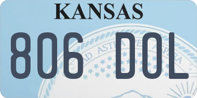 KS license plate 806DOL
