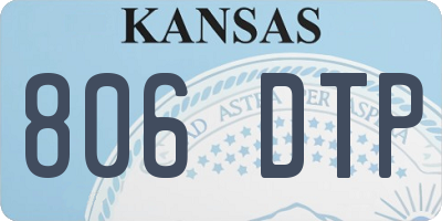 KS license plate 806DTP