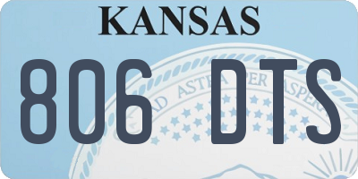 KS license plate 806DTS