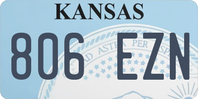 KS license plate 806EZN