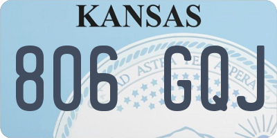 KS license plate 806GQJ