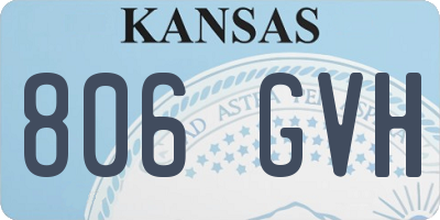 KS license plate 806GVH