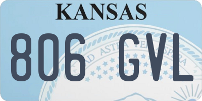 KS license plate 806GVL