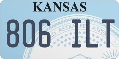 KS license plate 806ILT