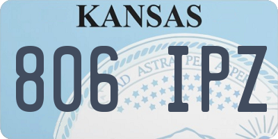 KS license plate 806IPZ