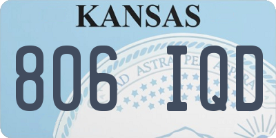 KS license plate 806IQD