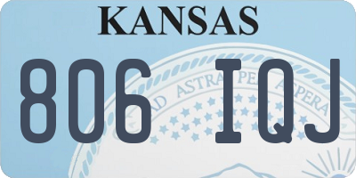 KS license plate 806IQJ