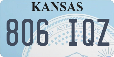 KS license plate 806IQZ