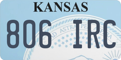 KS license plate 806IRC