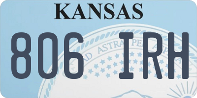 KS license plate 806IRH