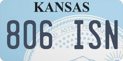 KS license plate 806ISN