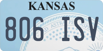 KS license plate 806ISV