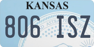 KS license plate 806ISZ