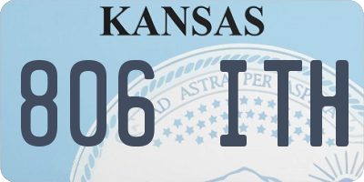 KS license plate 806ITH