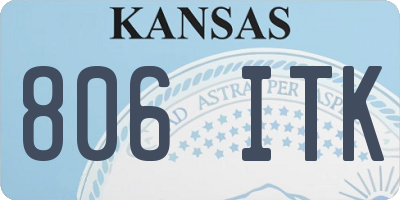 KS license plate 806ITK