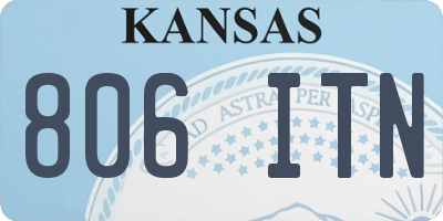 KS license plate 806ITN