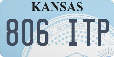 KS license plate 806ITP
