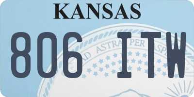 KS license plate 806ITW