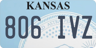 KS license plate 806IVZ