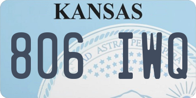 KS license plate 806IWQ