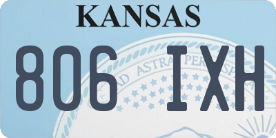 KS license plate 806IXH