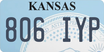 KS license plate 806IYP