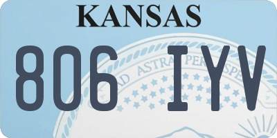 KS license plate 806IYV