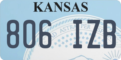 KS license plate 806IZB