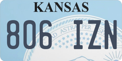 KS license plate 806IZN
