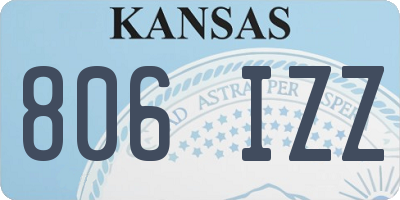 KS license plate 806IZZ