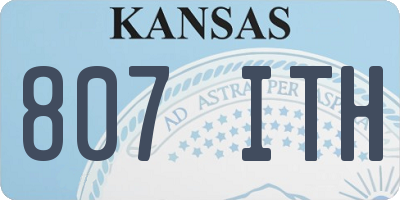 KS license plate 807ITH