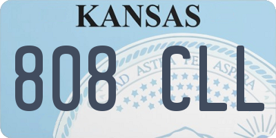 KS license plate 808CLL