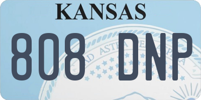 KS license plate 808DNP