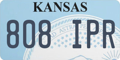 KS license plate 808IPR