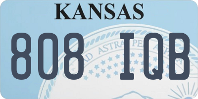 KS license plate 808IQB