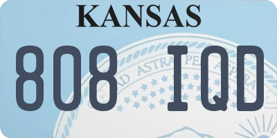 KS license plate 808IQD
