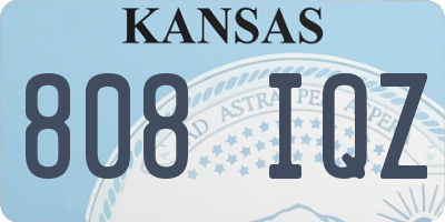 KS license plate 808IQZ