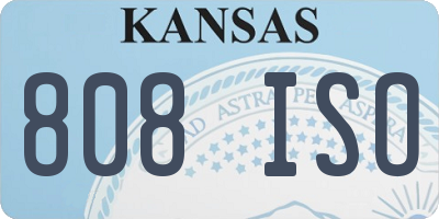 KS license plate 808ISO