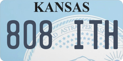 KS license plate 808ITH