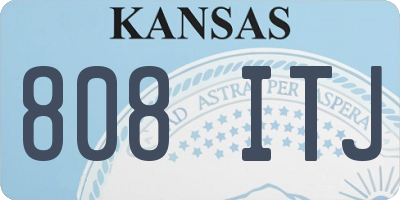 KS license plate 808ITJ