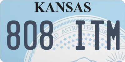 KS license plate 808ITM