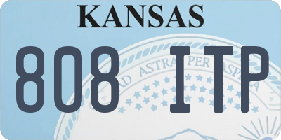 KS license plate 808ITP